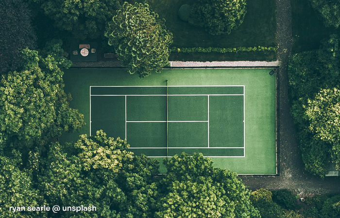 tennis courts